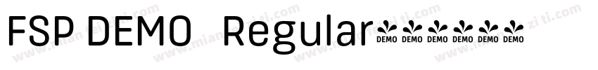 FSP DEMO   Regular字体转换